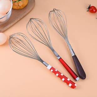 Laser handle manual eggbeater stainless steel egg beater household baking tool cream blender egg white dispenser
