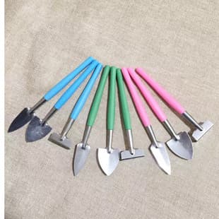 Cross-Border Colorful Small Shovel and Rake Gardening Tools Mini Three-Piece Set for Succulent Potted Plants and Garden Planting