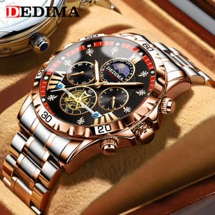 Detima DEDIMA Watch Men's genuine goods Business Students Luminous Waterproof Flywheel Quartz High-end Men's Cross-border