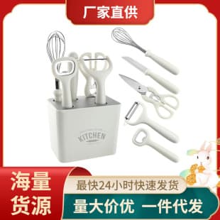 Cross-border exclusive-stainless steel fruit knife melon Planer scissors kitchen gadget 5-piece/6-piece set