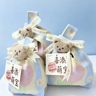 Candy Bags for Baby Birthday Parties, Full Month Celebrations, One-Year-Old Celebrations, Hundred-Day Celebrations, Wedding Gift Bags, Snack Bags, Hand-Held Bags, and Party Favor Bags