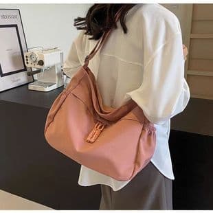 Canvas Bag Women's Large Capacity Tote Bag High-end Underarm Bag New Cosmetic Bag Niche Crossbody Bag Shoulder Bag