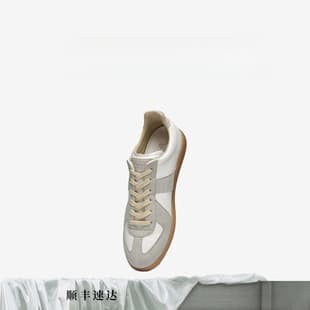 German Training Shoes Margiela Mm6 Genuine Leather Flat Sneakers Women's Sports Casual Versatile Couple Shoes Unisex Models