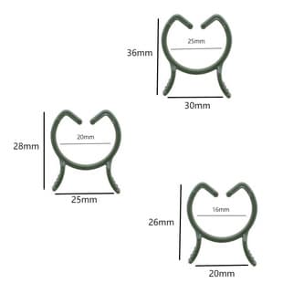 Gardening Clip Butterfly Buckle Large Eight-Character Plant Binding Tie Vine Fixed Clip Holder Plastic Small Clip