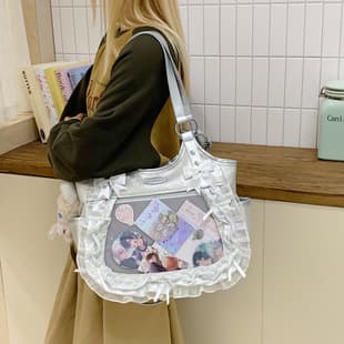 Popular Japanese-Style Casual High-End Trendy Bag 2025 New College Style Large-Capacity Handbag Shoulder Crossbody Bag