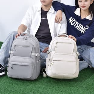 Wholesale all-match solid color new boys and girls daily campus large capacity travel backpack anti-splashing fashion backpack