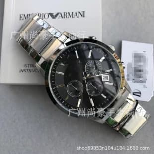 Manufacturer Wholesale Amara Pointer Ni Three-Eye Multi-Functional Business Quartz Watch Stainless Steel Belt Quartz Watch for Men