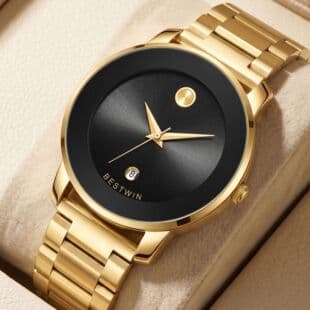 Simple and Stylish Quartz Watch, Ultra-Thin Men's Watch, European and American Cross-Border Ins Style Quartz Watch, Light Luxury Men's Wristwatch