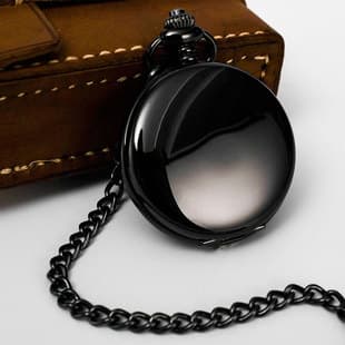 Pocket watch glossy laser logo lettering retro flip two-sided light quartz pocket watch Boshia leisure pocket watch wholesale