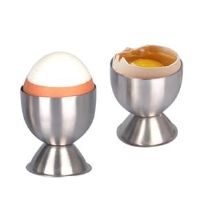 Factory Direct Sales Kitchen Gadgets Stainless Steel Egg Cup Holder Egg Holder Breakfast Gadget Portable Home