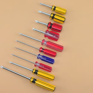 Radish head screwdriver mini color bar screwdriver small screwdriver Phillips screwdriver double color handle screwdriver Phillips