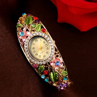 Women's Watch Hong Kong Style Fashion Wristwatch Foreign Trade Versatile Ladies' Watch Niche High-End Bracelet Watch Simple Light Luxury Style