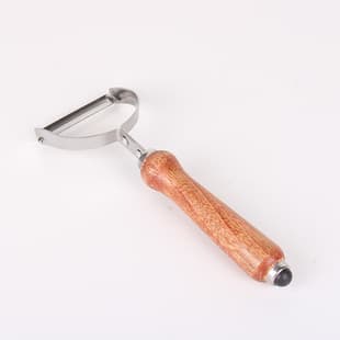T Creative Wooden Handle Peeler Stainless Steel Melon and Fruit Peeler Apple Potato Scraper Daily Necessities Kitchen Gadgets