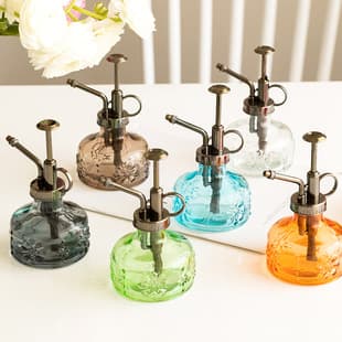 Cross-Border Colored Glass Watering Can Retro Home Gardening Tool Small Transparent Watering Can Wholesale Cross-Border Hot Sale