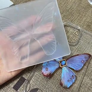 New Ultra-Thin Cut Out Artificial Texture Cut Out Butterfly Nail Art Mold Creative DIY Nail Jewelry Easy Demoulding Tool