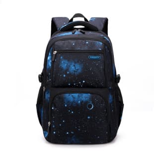 Natural Fish Starry Sky Style High-Looking Schoolbag for Primary and Secondary School Students, Boys' Third to Sixth Grade Backpack, Large Capacity