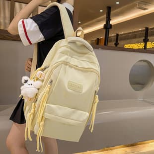 New School Bag for Girls Primary School Students 2025 Junior High School Students High School Students Large Capacity Backpack Girl Letter Backpack Bag