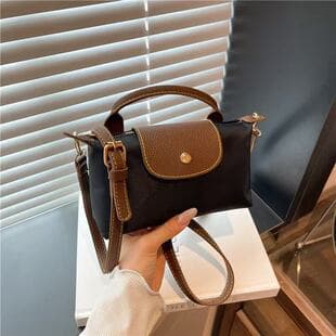 Cross-Border Women's New Canvas Dumpling Bag, Summer Lightweight Luxury Niche Commuter High-End Women's Crossbody Small Bag