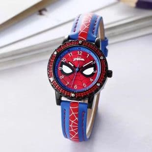 Trendy fashion children cool cartoon watch boy spider student waterproof quartz watch luminous pointer watch wholesale
