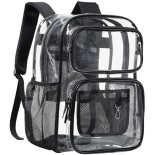 Spot Amazon's New Large Transparent Backpack, Heavy-Duty Pvc Transparent Backpack Suitable for University Work