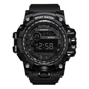 2026 New Model Export Fashion Luminous Electronic Watch Large Dial Multi-Function Button Square Student Sports Lcd