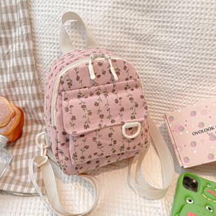 Velvet mini backpack 2024 new large capacity student fashion simple personality travel small backpack wholesale