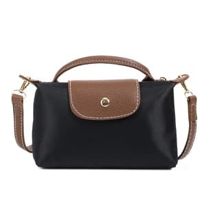 Solid Color Fabric Bag Cross-Border Hot-Selling Dragon Box Bag 2025 Pu Women's Shoulder Crossbody Clutch High-End Nylon Dumpling Bag