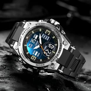 Foreign Trade Wholesale Sports Watches for Men, Middle and High School Students, Trendy, High-Looking, Fashionable Electronic Watches, Waterproof and Luminous