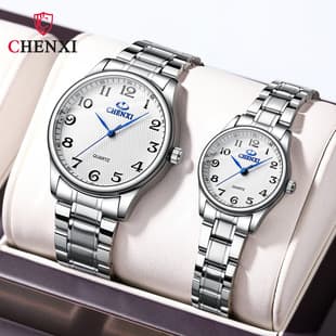 Famous craftsman couple watch Dawn brand steel band men's and women's watch manufacturers cross-border foreign trade wholesale leisure quartz pair watch