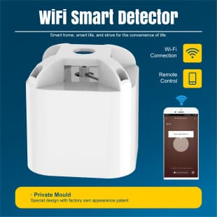 Lianduo factory direct sales foreign trade graffiti wifi smart home temperature detector wireless sensor alarm