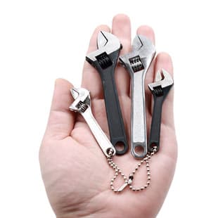 Cross-Border Mini Adjustable Wrench 2.5/4/6/8/10/ 12inch Multi-Functional Compact Mini Tool