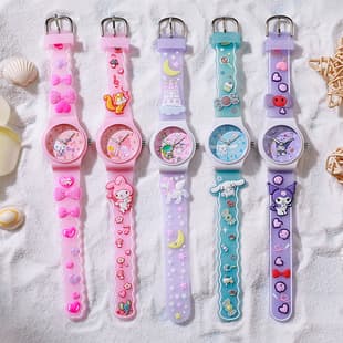 New Cute Cartoon Children's Watch Jelly Primary School Student Watch Quartz Watch Boy Girl Gift