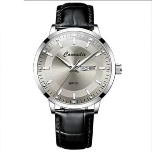 Fully Automatic Imitation Mechanical Watch, Business Men's Watch, Hollow Design, Waterproof, Luminous, Dual Calendar, High-Value Watch