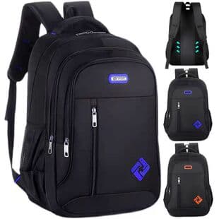 Backpack for Men, Large Capacity, Solid Color, Business Travel Bag, Fashionable and Trendy, Suitable for High School, Middle School, and College Students