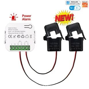 New Model Smart Bidirectional Electricity Meter with Alarm Function, Wifi, and Ct Transformer, Compatible with Tuya, Ac100/240V, for Cross-Border Use