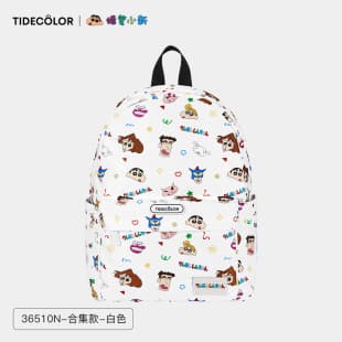 Crayon Shin-Chan Co-Branded Genuine Backpack for High School, Middle School, and College Students, Girls' Backpack, Birthday Gift
