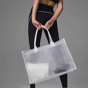 Trendy Brand Hot-Selling Yoga Fitness Bag with Dry and Wet Separation, Pvc Mesh Tote Bag, High-End Travel Portable Storage Bag