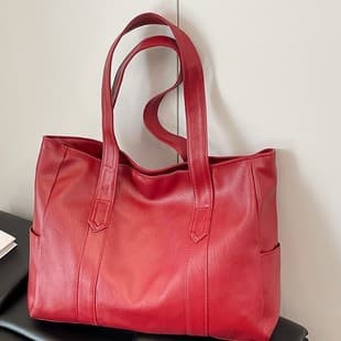 Large Bag for Women 2025 Trendy Korean Style Versatile Large-Capacity Tote Bag Shoulder Handbag Crossbody Mirror Large-Capacity Storage