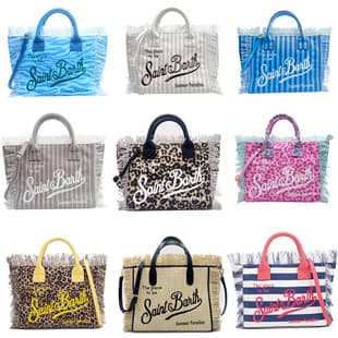 St. Bart's Beach Canvas Tote Bag New Tassel Embroidery Handbag European and American Trend Crossbody Bag for Women