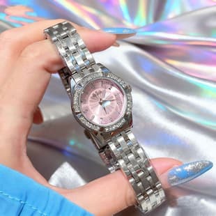 Micai Women's Watch, Fresh Blue Daisy Design with Diamonds, Small Dial, Exquisite Women's Watch, Cross-Border Best-Selling Quartz Watch