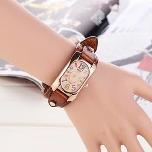 Foreign Trade Cross-border Explosions Fashion Men's Belt Watch Colorful Digital Women's Student Quartz Watch Manufacturers