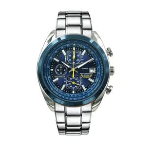Foreign Trade Cross-Border Popular Brand Men's Watch Wish Aliexpress Watch Blue Angel Steel Band Six-Hand Quartz Watch for Men