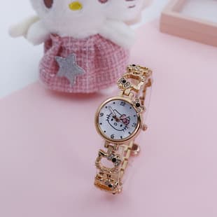 New KT cat Korean student cartoon cute watch girls wrist watch bracelet watch women factory direct sale