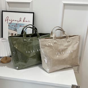 Foreign Trade Advanced Sense DuPont Paper Women's Bag New Casual Commuter Handbag Large Capacity Trendy All-match Tote Bag