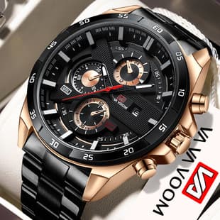Va Va Voom Brand Sports Watch Men's Waterproof Leather Strap Business Watch Source Factory Va-216