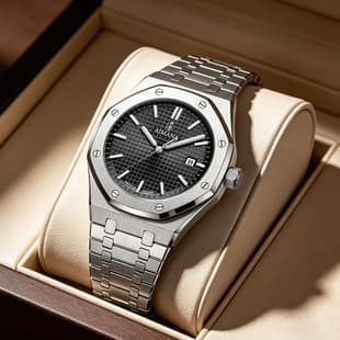 Aimana Brand Men's Watch New Model Waterproof Luminous Luxury Wristwatch Live Broadcast Foreign Trade Hot Item Dropshipping