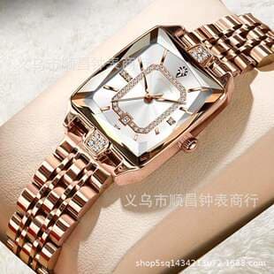 Branded Small Square Women's Watch, Chanel-Style Starry Sky Watch, Women's Waterproof High-End Version, Fashionable, Wholesale from Manufacturer
