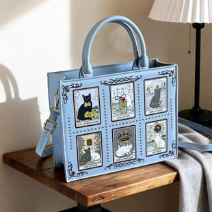 2026 New Model Cat Elf Tote Bag, Fashionable and Versatile Women's Handbag and Crossbody Bag, Direct Supply from Cross-Border Female Bag Manufacturers