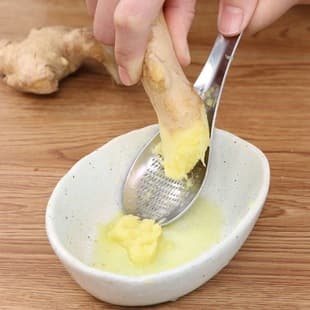 Export Stainless Steel Ginger Grinder Garlic Mud Manual Grinding Spoon Ginger Grinder Ginger Grinding Ginger Juice Small Tool