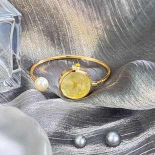 Cross-border Explosions Lazy Super Convenient Bracelet Pearl French Romantic Watch Three-dimensional Glass Sparkling Diamond Jewelry Watch